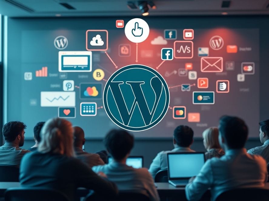 Redes sociais WordPress